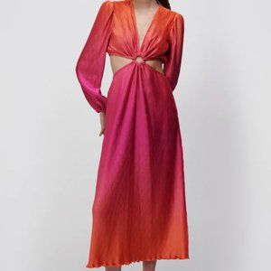 Gorgeous JONATHAN SIMKHAI Swim Women's Jaelyyn Orange Cutout Maxi Dress